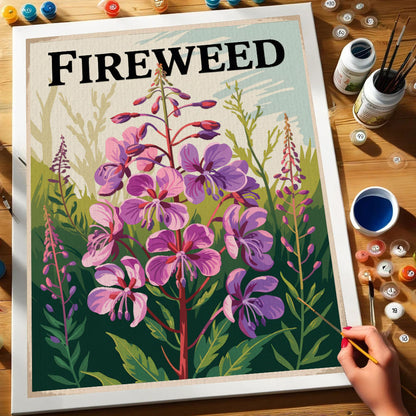 Fireweed - US Wildflowers | Paint by Numbers Kit