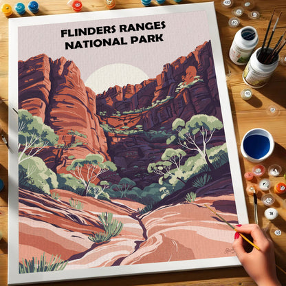 Flinders Ranges AU National Park | Paint by Numbers Kit