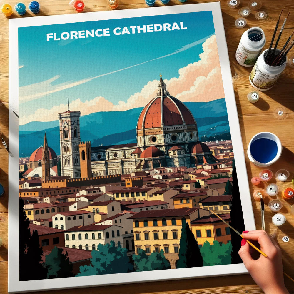 Kathedrale von Florenz, Italien – Weltkulturerbe | Malen nach Zahlen Set