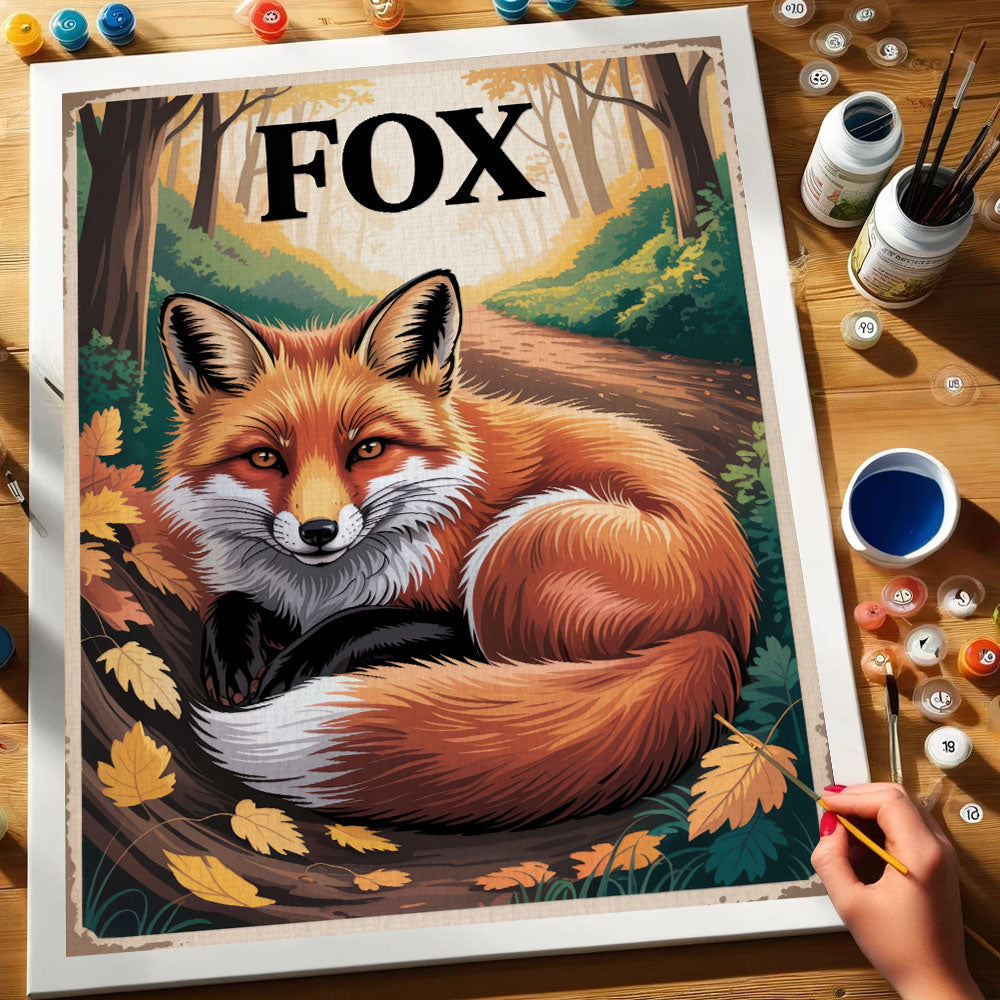 Fox - National Park Wildlife | Paint by Numbers Kit