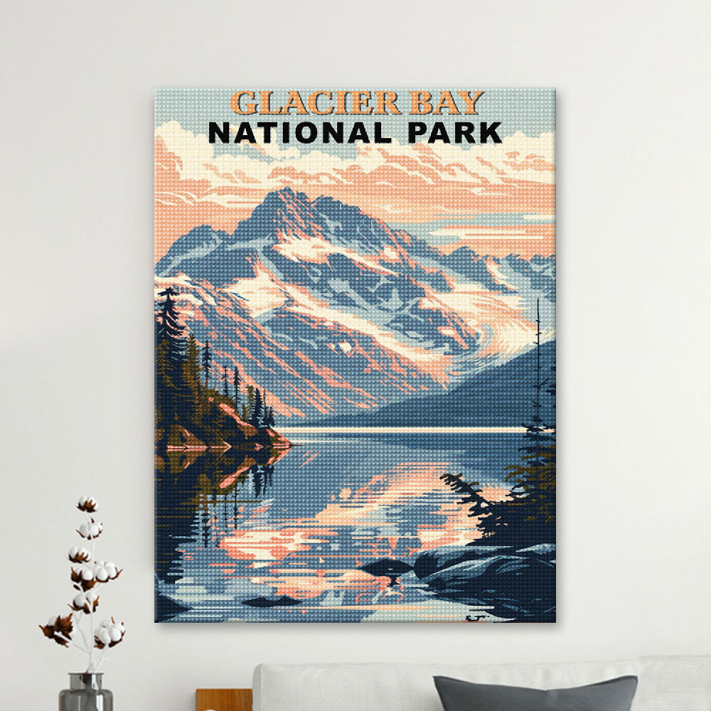 Glacier Bay National Park Diamond Painting (Vintage Edition)