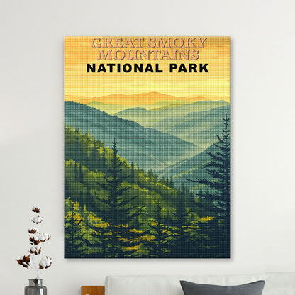 Great Smoky Mountains National Park Diamond Painting (Vintage Edition)