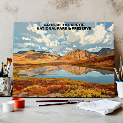 Gates of The Arctic National Park - Landscape | Paint by Numbers Kit