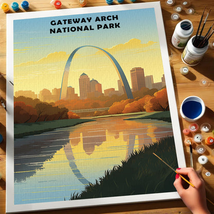 Gateway Arch National Park | Paint by Numbers Kit