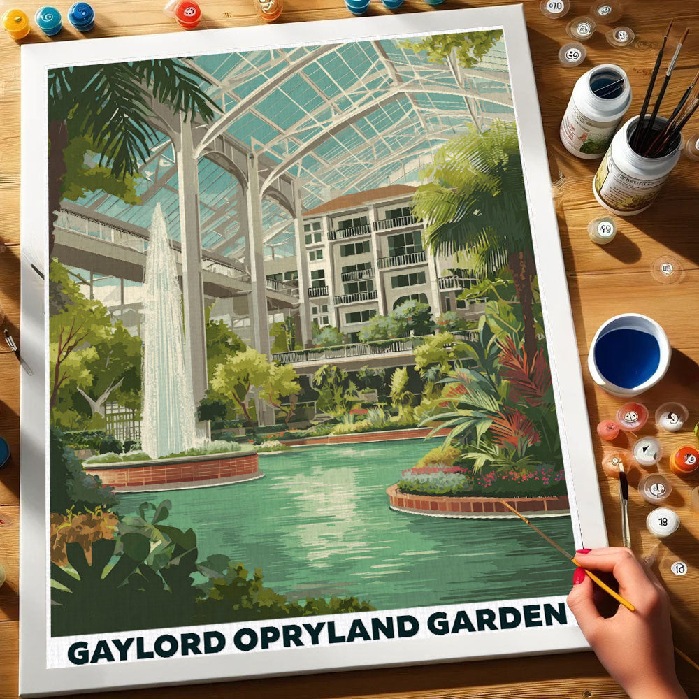 Gaylord Opryland Garden | Paint by Numbers Kit