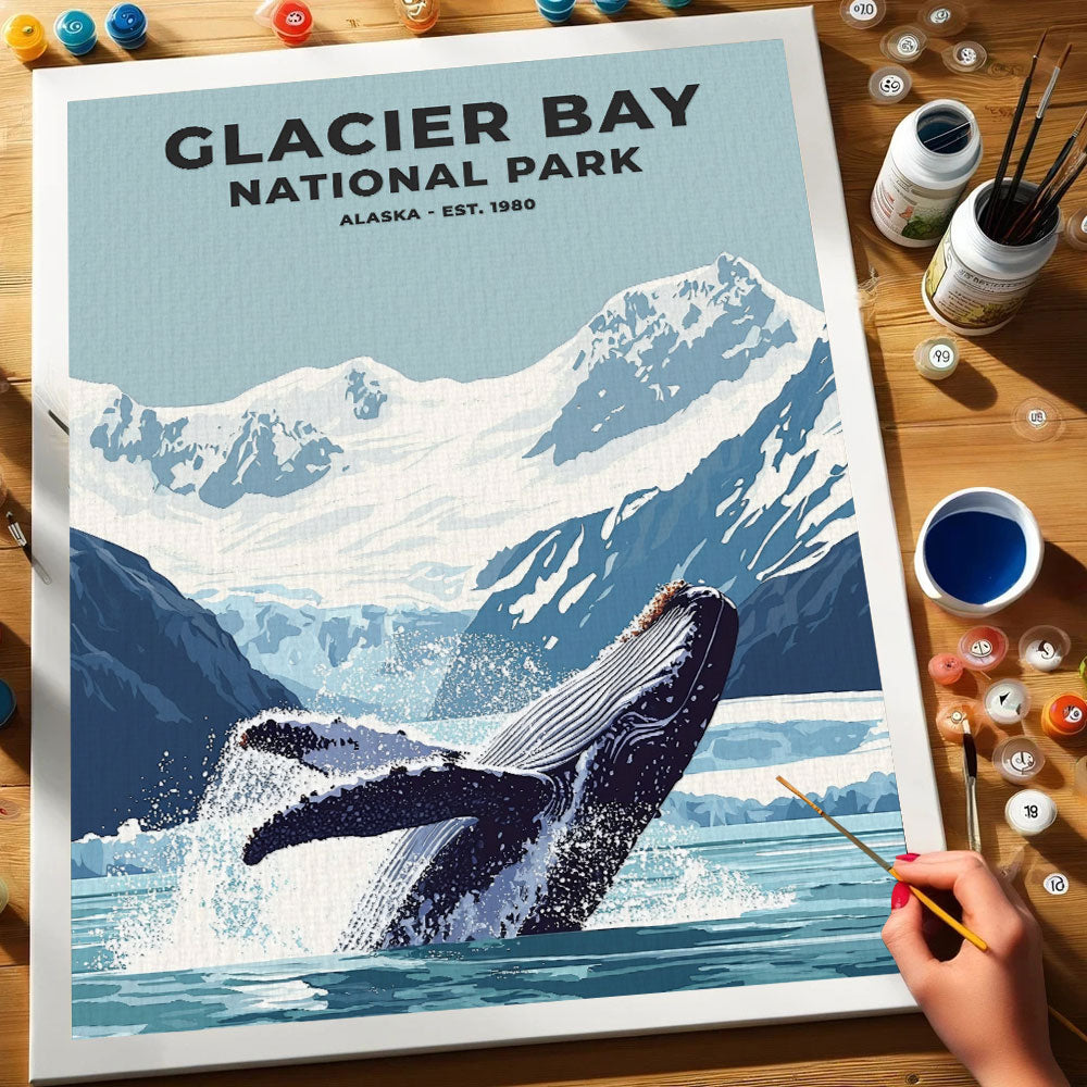 Glacier Bay National Park Heritage Edition | Paint by Numbers Kit