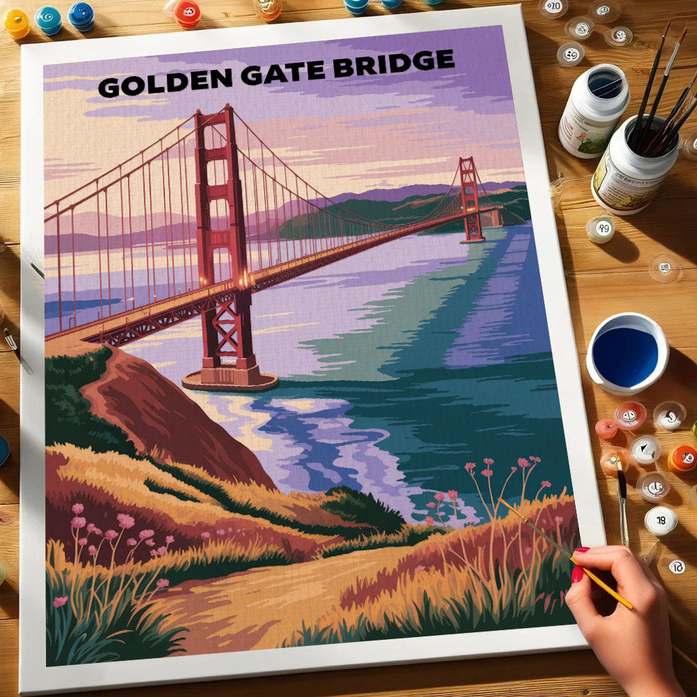 Golden Gate Bridge, USA | Paint by Numbers Kit