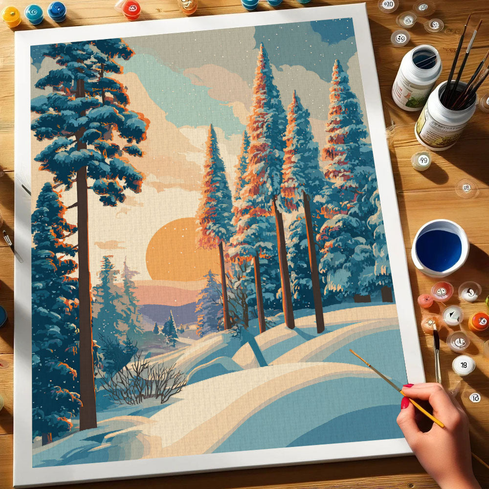 Golden Winter | Paint by Numbers Kit