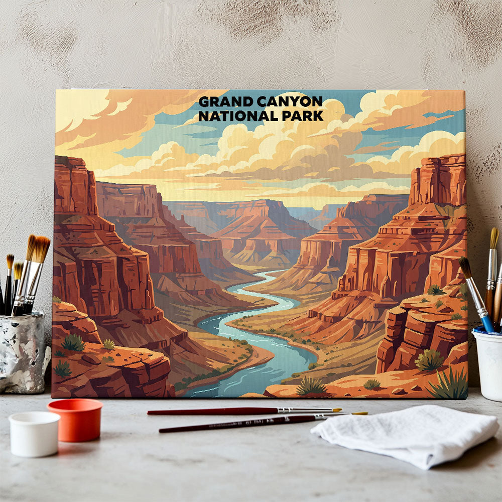 Grand Canyon National Park - Landscape | Paint by Numbers Kit