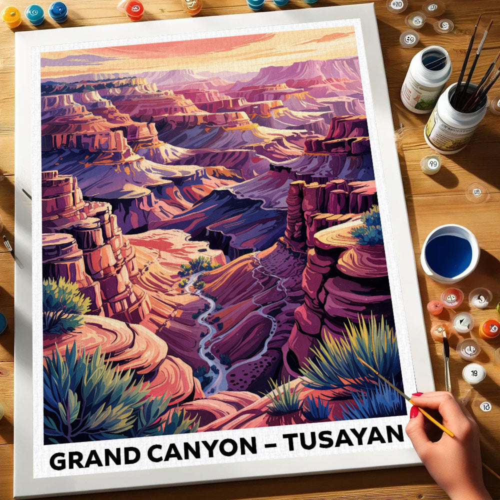 Grand Canyon, Tusayan | US Landmark | Paint by Numbers Kit