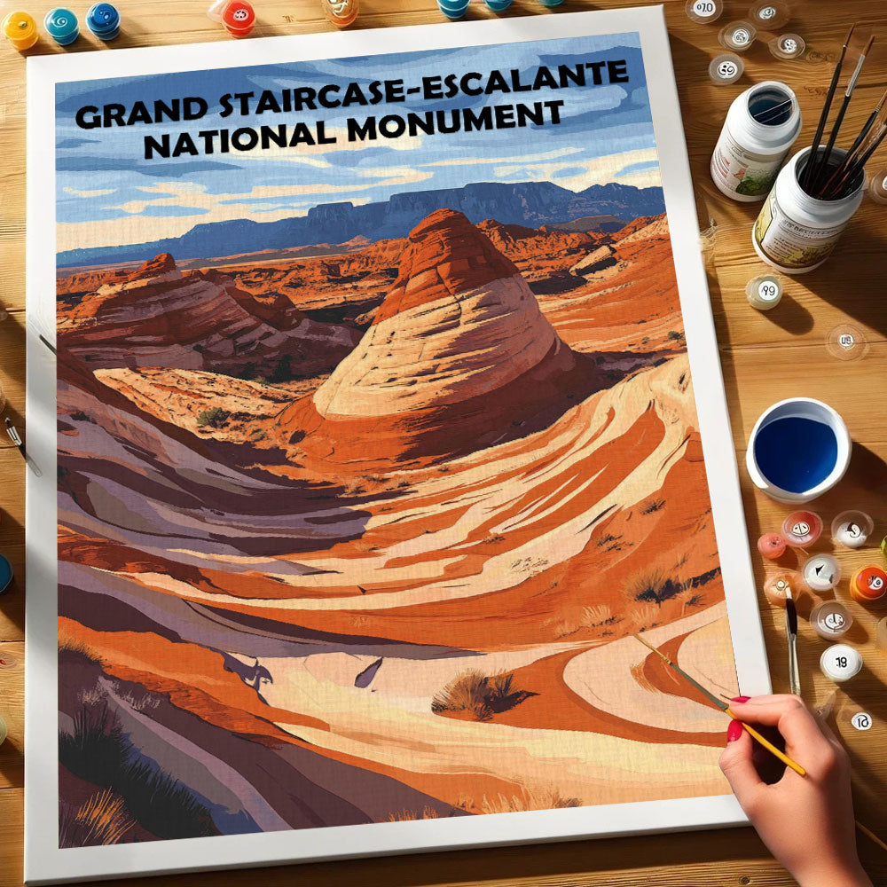 Grand Staircase-Escalante National Monument | Paint by Numbers Kit