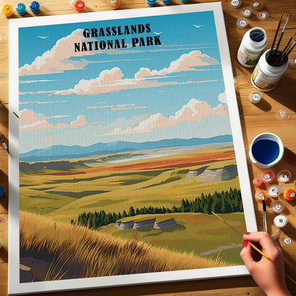 Grasslands National Park | Paint by Numbers Kit