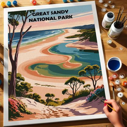 Great Sandy AU National Park | Paint by Numbers Kit