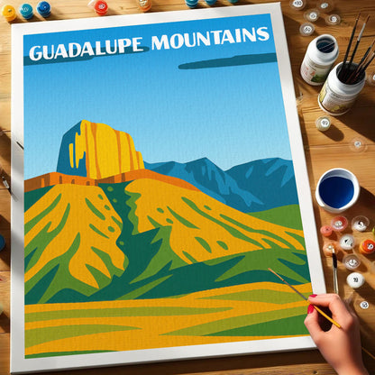 Guadalupe Mountains National Park Beginner | Paint by Numbers Kit