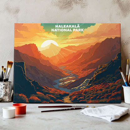 Haleakala National Park - Landscape | Paint by Numbers Kit