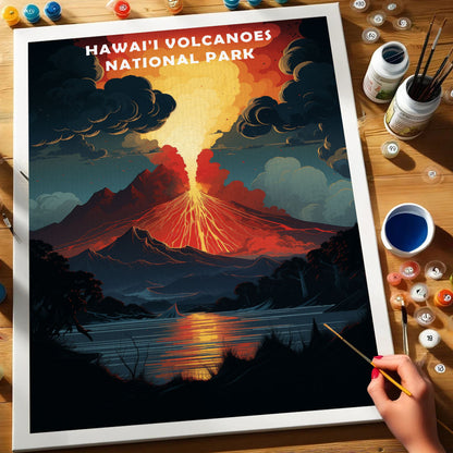 Hawai'i Volcanoes Park | Paint by Numbers Kit