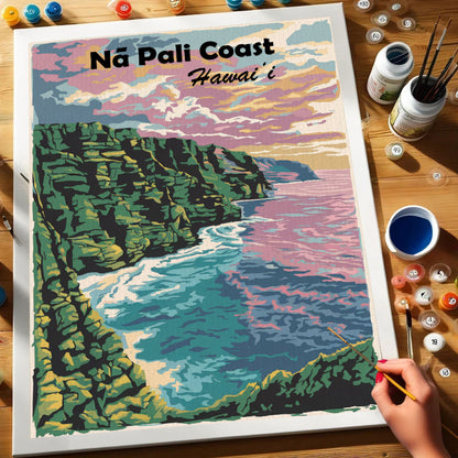 Hawaii - Na Pali Coast | Paint by Numbers Kit