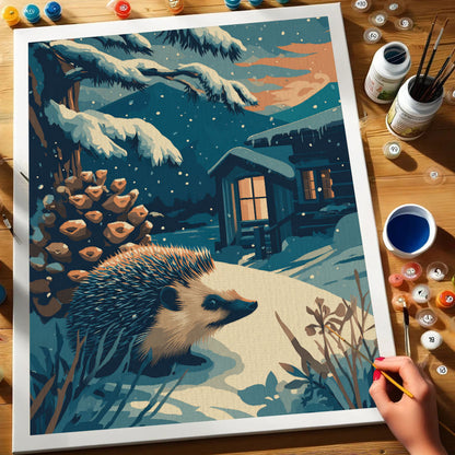 Hedgehog Hideaway | Paint by Numbers Kit