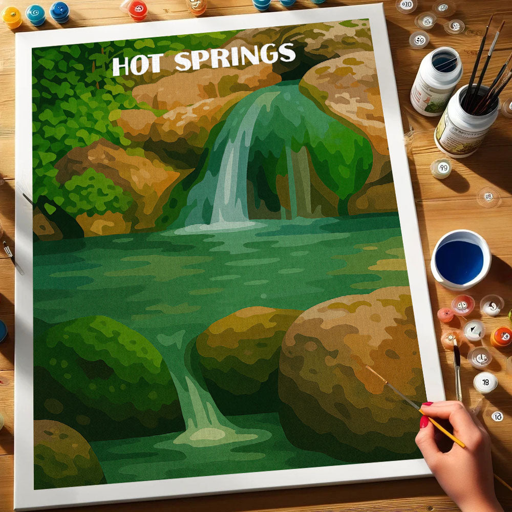 Hot Springs National Park Beginner | Paint by Numbers Kit