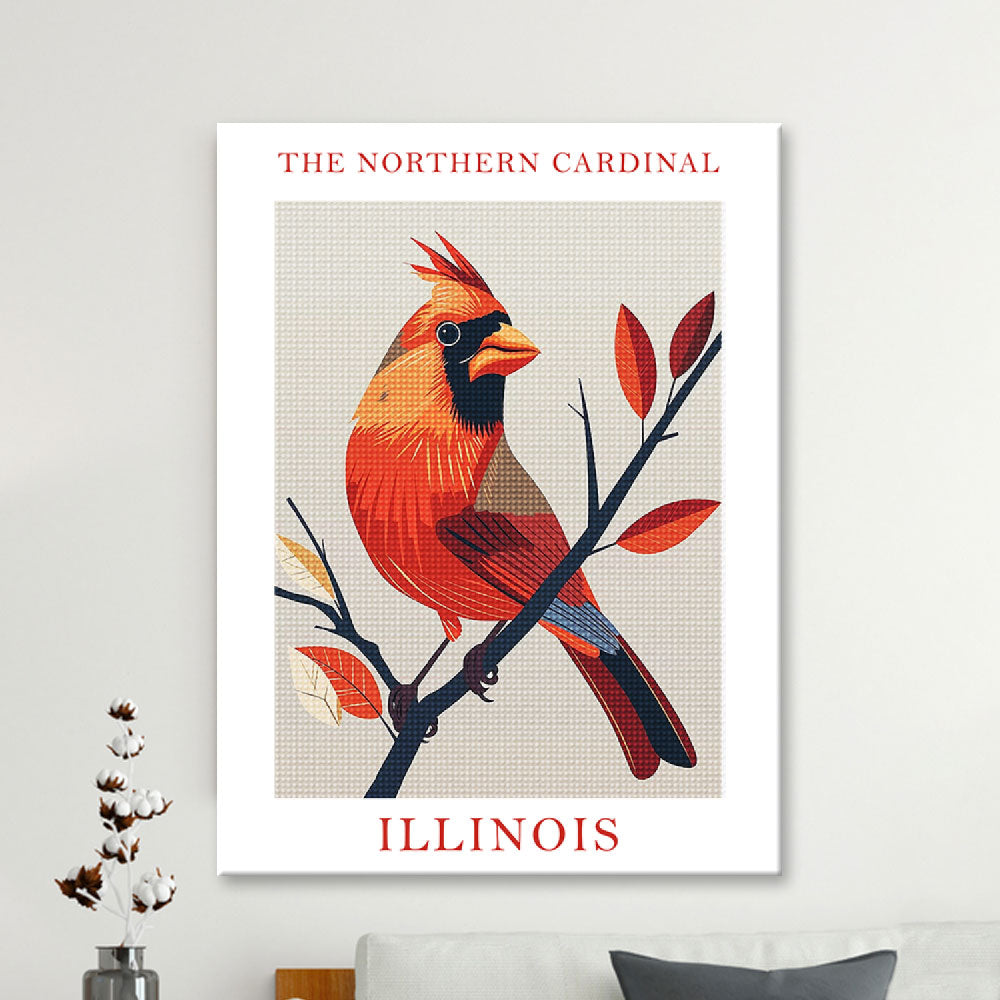 Illinois State Bird Diamond Painting