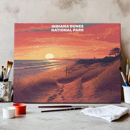 Indiana Dunes National Park - Landscape | Paint by Numbers Kit