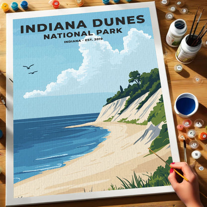 Indiana Dunes National Park Heritage Edition | Paint by Numbers Kit