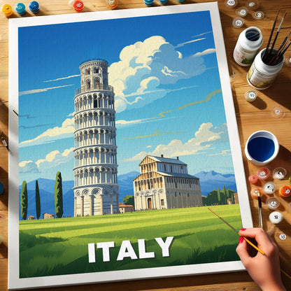 Italy Travel Poster | Paint by Numbers Kit