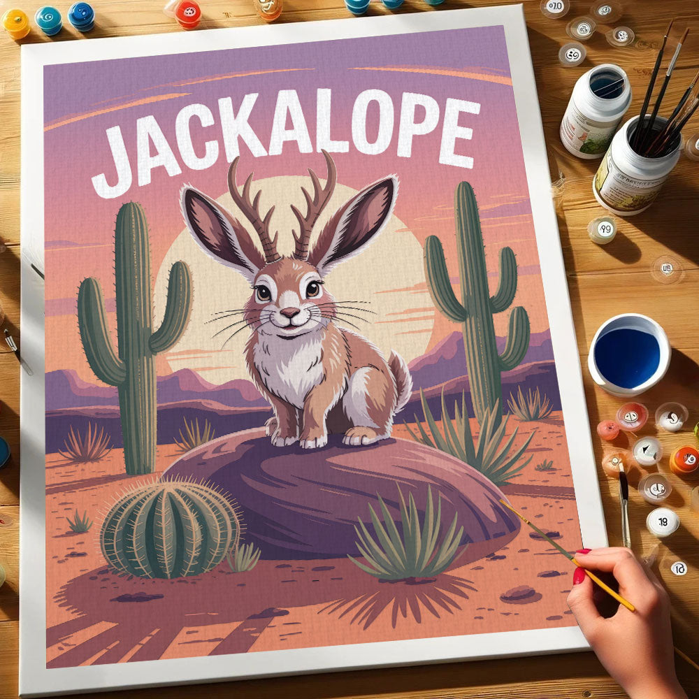 Jackalope - American Legends | Paint by Numbers Kit