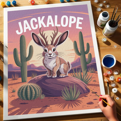 Jackalope - American Legends | Paint by Numbers Kit