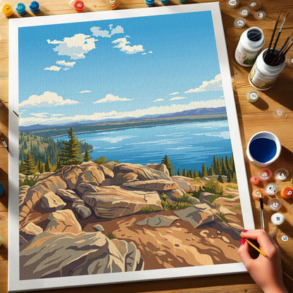 Jenny Lake - Grand Teton | Paint by Numbers Kit