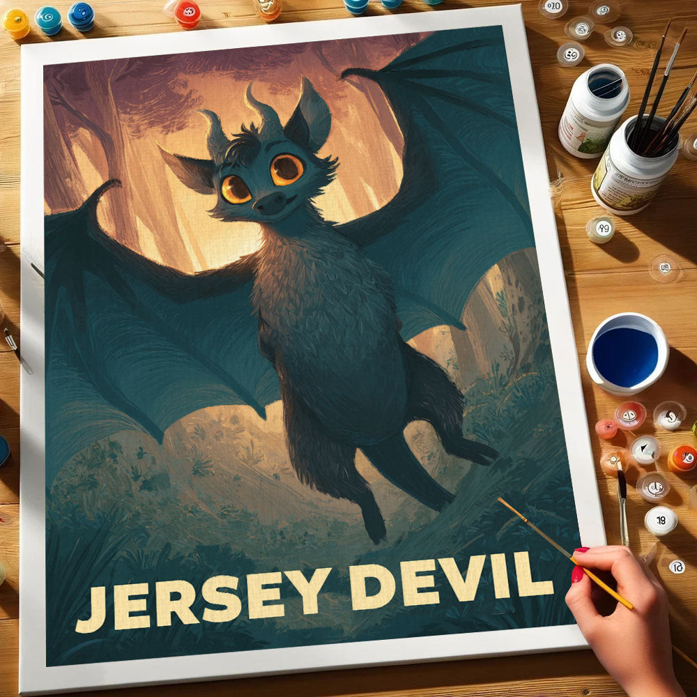 Jersey Devil - American Legends | Paint by Numbers Kit