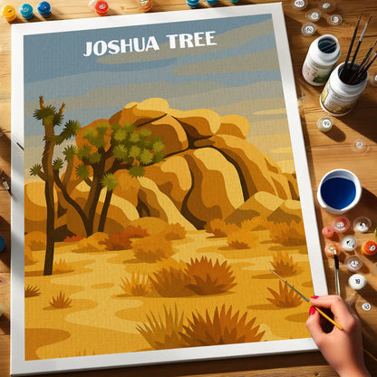 Joshua Tree National Park Beginner | Paint by Numbers Kit