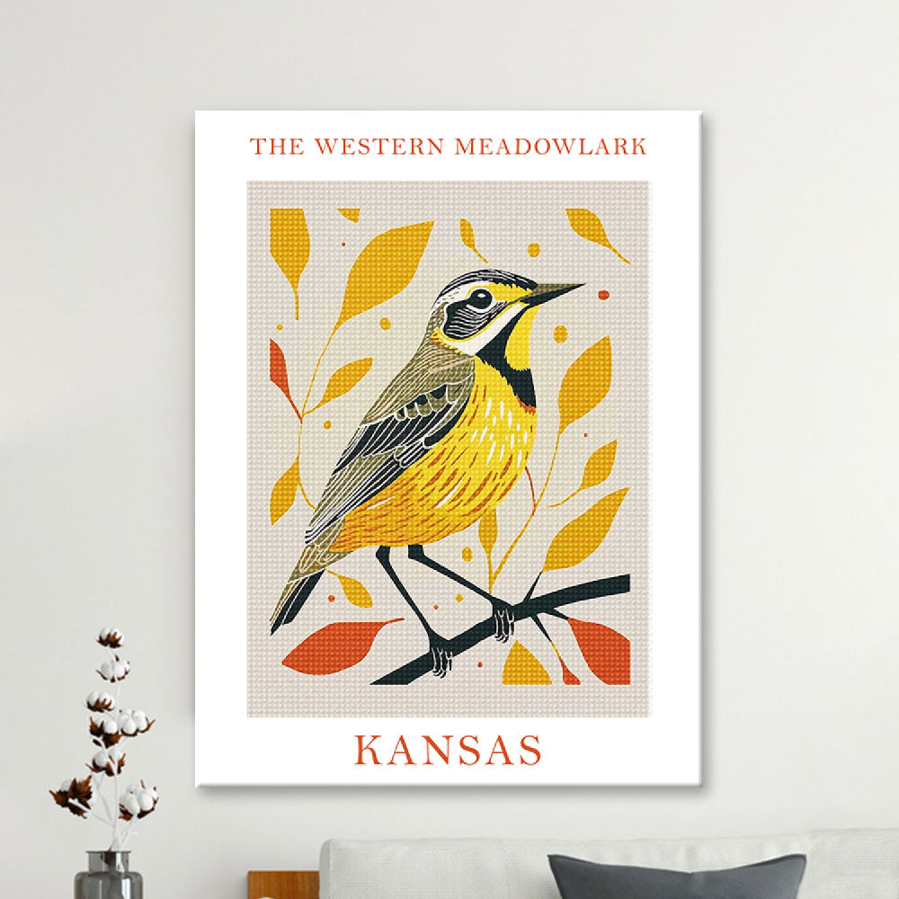 Kansas State Bird Diamond Painting