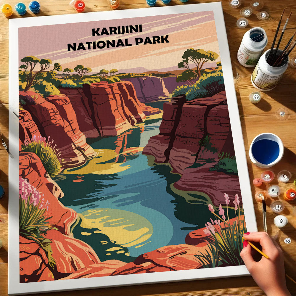 Karijini AU National Park | Paint by Numbers Kit