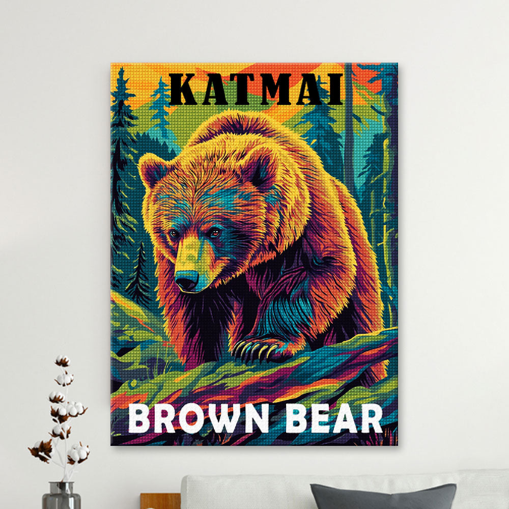 Katmai National Park Animal Diamond Painting