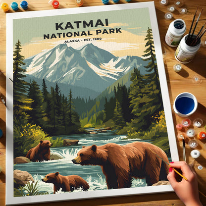 Katmai National Park Heritage Edition | Paint by Numbers Kit