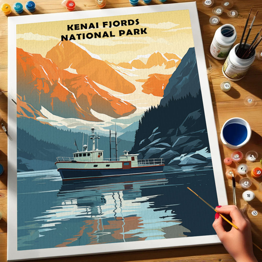 Kenai Fjords National Park | Paint by Numbers Kit