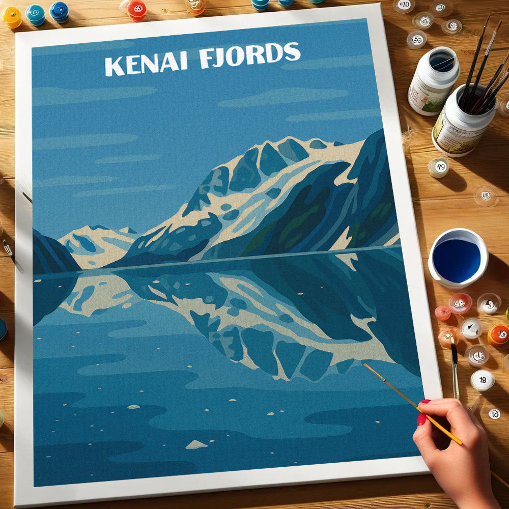 Kenai Fjords National Park Beginner | Paint by Numbers Kit