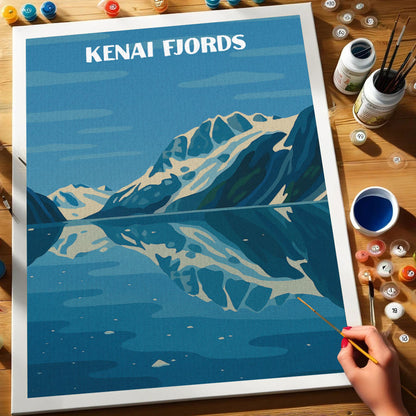 Kenai Fjords National Park Beginner | Paint by Numbers Kit