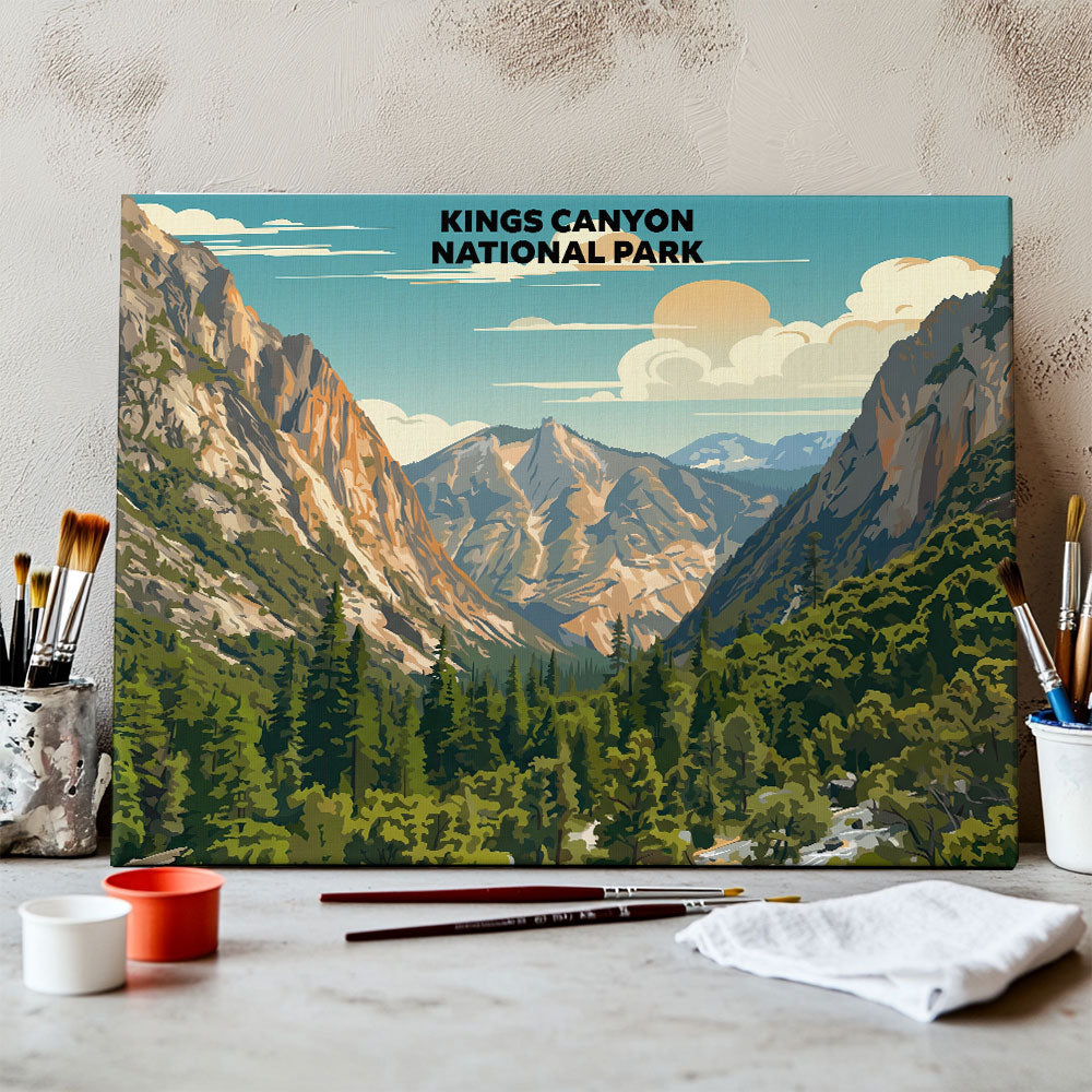 Kings Canyon National Park - Landscape | Paint by Numbers Kit