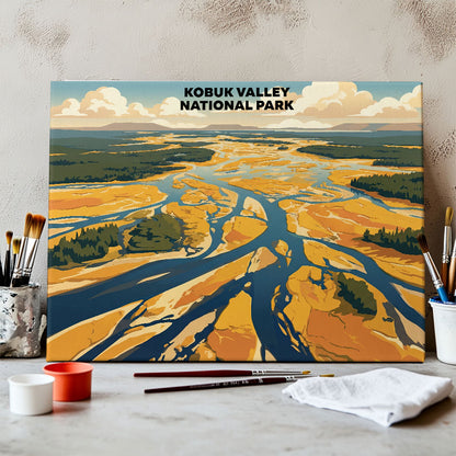 Kobuk Valley National Park - Landscape | Paint by Numbers Kit