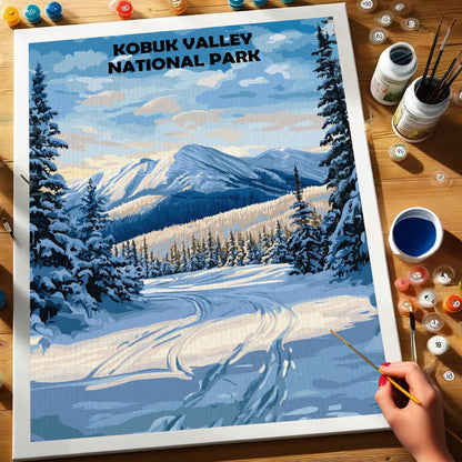 Kobuk Valley National Park Winter | Paint by Numbers Kit