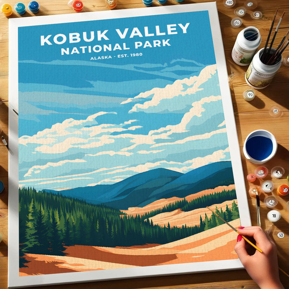 Kobuk Valley National Park Heritage Edition | Paint by Numbers Kit