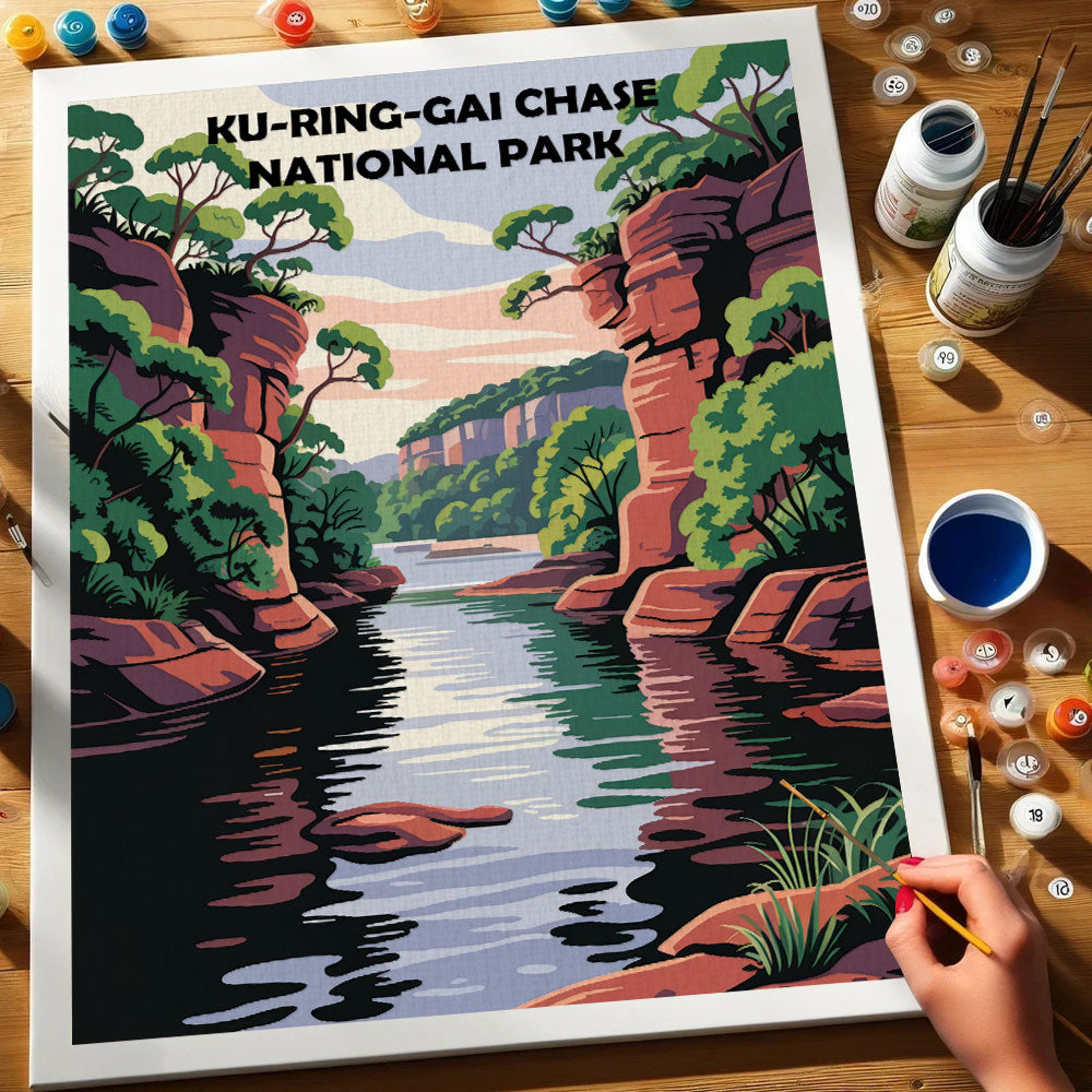 Ku-ring-gai Chase AU National Park | Paint by Numbers Kit