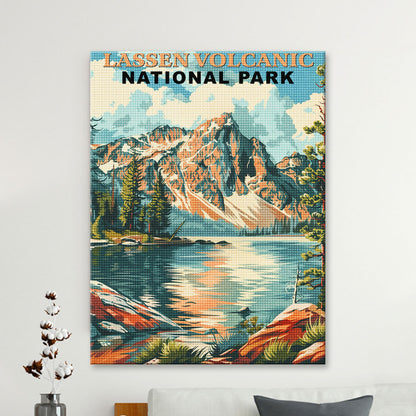 Lassen Volcanic National Park Diamond Painting (Vintage Edition)