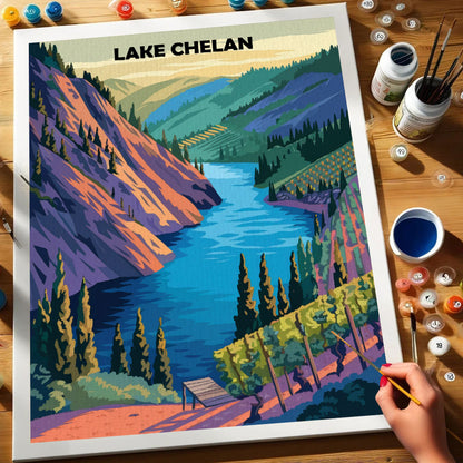 Lake Chelan | Paint by Numbers Kit