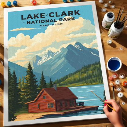 Lake Clark National Park Heritage Edition | Paint by Numbers Kit