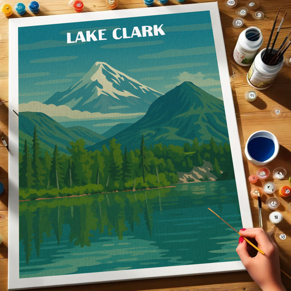 Lake Clark National Park Beginner | Paint by Numbers Kit