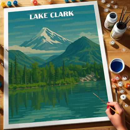 Lake Clark National Park Beginner | Paint by Numbers Kit