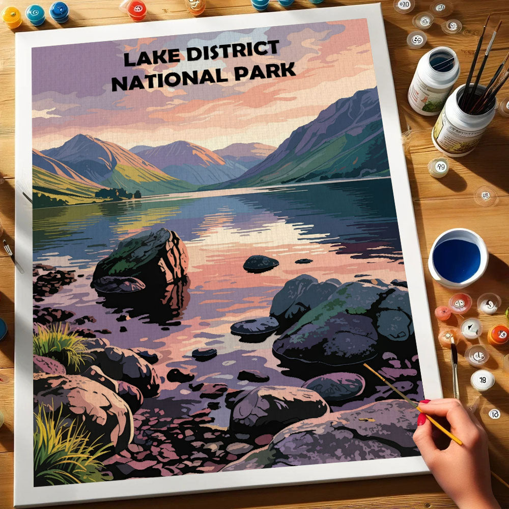 Lake District, britischer Nationalpark | Malen nach Zahlen-Set